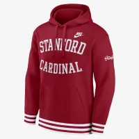 Stanford Cardinal Legacy Retro Men’s Nike College Pullover Толстовка с капюшоном цвет красный