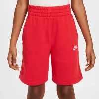 Nike Sportswear Club Fleece Big детские French Terry шорты цвет красный