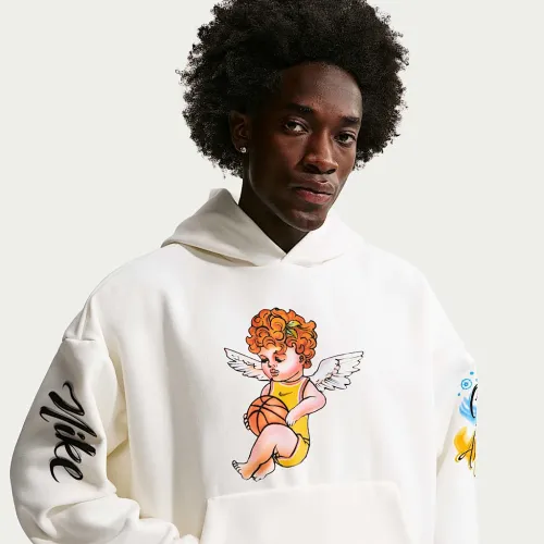 Nike Standard Issue мужские Therma-FIT Pullover баскетбольные Толстовка с капюшоном цвет белый