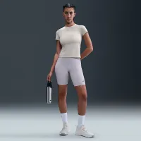 Nike Form женская Short-Sleeve Top цвет коричневый