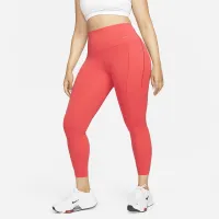 Nike Universa жіноча Medium-Support З високою талією 7/8 лосіни з кишенямиколір червоний