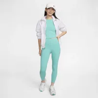 Nike One женская С высокой Талией 7/8 лосины с карманамицвет зеленый