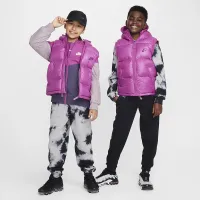 Nike Sportswear Heavyweight Synthetic Fill EasyOn Big детские Therma-FIT Repel Loose Hooded Vest цвет фиолетовый