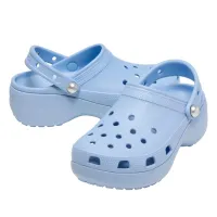 Шлёпанцы Crocs Classic Platform 211231-4NS - Голубые