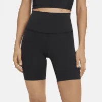 Nike Yoga Luxe жіноча З високою талією шорти колір чорний