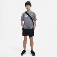 Nike Multi Big детские (для мальчиков) Dri-FIT Graphic тренировочные Top цвет серый