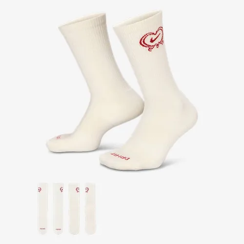 Nike Everyday Plus Cushioned Crew шкарпетки (1 пара) колір білий