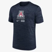 Arizona Wildcats Campus Center Block Velocity мужские Nike Dri-FIT College футболка синий