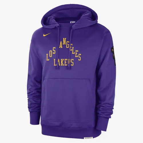 Los Angeles Lakers Standard Issue 2023/24 City Edition чоловічі Nike NBA Courtside Толстовка з капюшоном колір фіолетовий