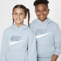 Nike Sportswear Club Fleece Big детские Толстовка с капюшоном синий