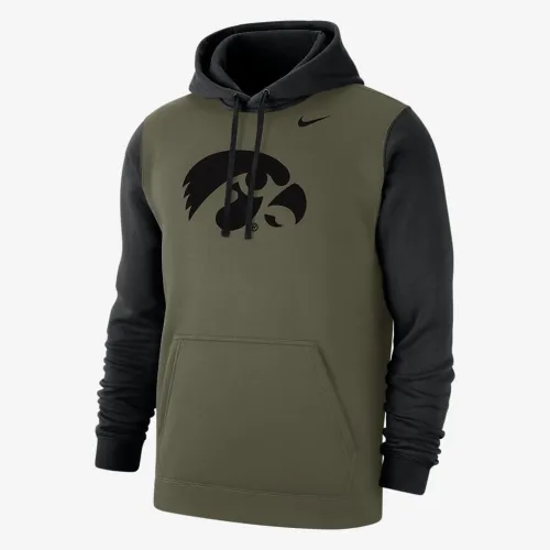 Iowa Olive Pack чоловічі Nike College Толстовка з капюшоном колір коричневий