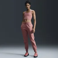 Nike Sportswear Phoenix Fleece женская Mid-Rise Sweatpants Pink