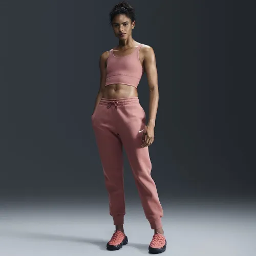 Nike Sportswear Phoenix Fleece женская Mid-Rise Sweatpants Pink