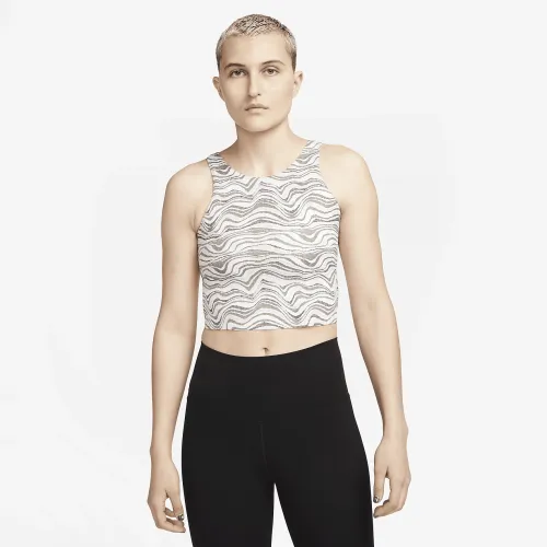 Nike Yoga Dri-FIT Luxe женская Tank Top цвет коричневый