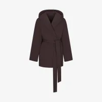 NikeSKIMS Woven Nylon жіноча Wrap Coat колір коричневий