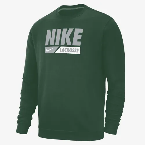 Nike Club Fleece чоловічі Lacrosse Crew-Neck Pullover Top колір зелений