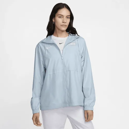 USMNT Essential Repel жіноча Nike Soccer Woven Hooded Куртка блакитний