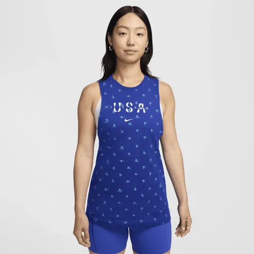 USA женская Nike Muscle Tank Top синий