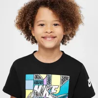 Nike Little детские Futura Block футболка цвет черный