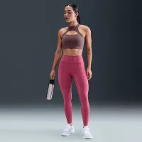 Nike Universa женская С высокой Талией 7/8 лосины with No Front Seam цвет фиолетовый