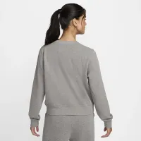 Nike Dri-FIT One жіноча Crew-Neck French Terry світшот колір сірий