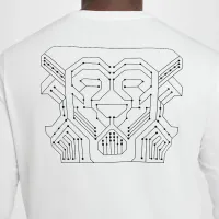 Nike LeBron мужские Max90 Long-Sleeve баскетбольные футболка цвет белый