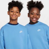 Nike Sportswear Club Fleece Big детские оверсайз свитшот синий