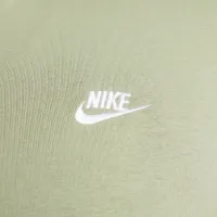 Nike Sportswear Club мужские Brushed-Back 1/2-Zip Pullover цвет зеленый