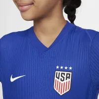 USWNT 2024 Match Away Big дитячі Nike Dri-FIT ADV Soccer Authentic Jersey блакитний