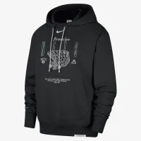 Brooklyn Nets Standard Issue мужские Nike Dri-FIT NBA Толстовка с капюшоном цвет черный