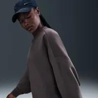 Nike 24.7 ImpossiblySoft жіноча Dri-FIT оверсайз Crew-Neck Top колір сірий