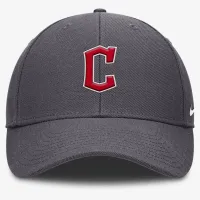 Cleveland Guardians Club мужские Nike Dri-FIT MLB Adjustable Hat цвет серый
