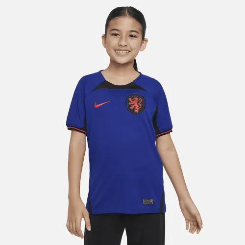 Netherlands 2022/23 Stadium Away Big дитячі Nike Dri-FIT Soccer Jersey блакитний