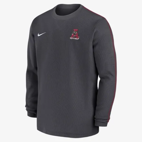Alabama Crimson Tide Sideline Coach чоловічі Nike College Long-Sleeve Top колір сірий