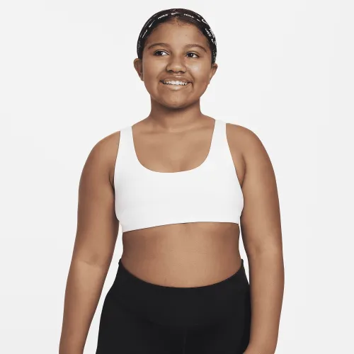 Nike Dri-FIT Alate All U Big дитячі (Girls') Sports Bra (Extended Size) колір білий
