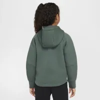 Nike Sportswear Tech Fleece Big детские (Girls') Full-Zip Толстовка с капюшоном цвет зеленый