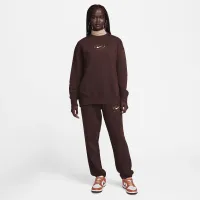 Nike Sportswear Phoenix Fleece женская оверсайз Crew-Neck свитшот цвет коричневый