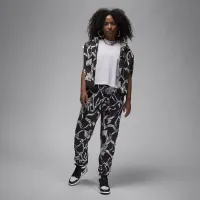 Nike Jordan Brooklyn Fleece женская Printed Pants цвет черный