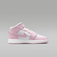 Nike Air Jordan 1 Mid Big детские Кроссовки Pink