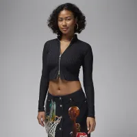 Nike Jordan жіноча Long-Sleeve Top колір чорний