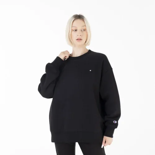 Кофта/футболка Champion Honeydew Minimal оверсайз Reverse Weave свитшот 116241-KK001 -  Черная