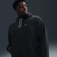 Nike Solo Swoosh чоловічі French Terry Pullover Толстовка з капюшоном колір чорний