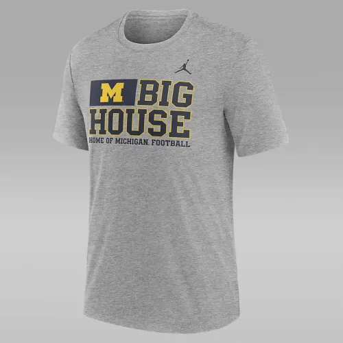 Michigan Wolverines Local Campus Time Honoколір червоний Tradition чоловічі Nike College футболка колір сірий