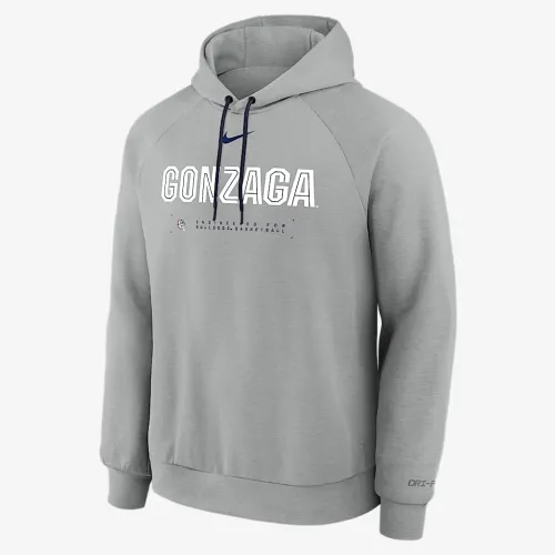 Gonzaga Bulldogs Nike NCAA мужские баскетбольные Coaches' Pullover Толстовка с капюшоном цвет серый