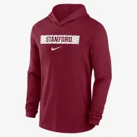 Stanford Cardinal Sideline мужские Nike Dri-FIT College Long-Sleeve Hooded Top цвет красный