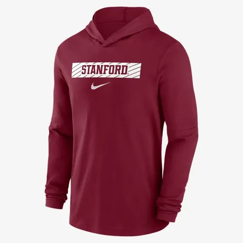 Stanford Cardinal Sideline чоловічі Nike Dri-FIT College Long-Sleeve Hooded Top колір червоний