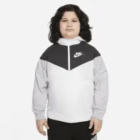 Nike Sportswear Windrunner Big детские (для мальчиков) Loose Hip-Length Hooded Куртка (Extended Size) цвет белый