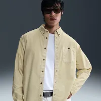 Nike Life мужские Oxford Shirt цвет коричневый
