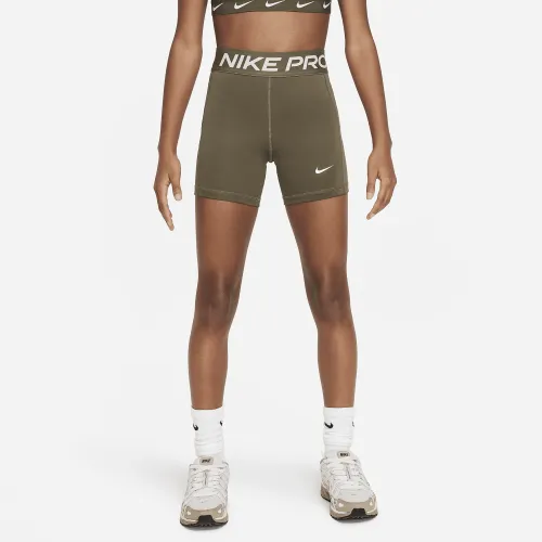 Nike Pro Leak Protection: Period Girls' Dri-FIT шорти колір зелений
