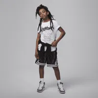 Nike Jordan Dri-FIT MJ Sport Big дитячі Graphic футболка колір білий
